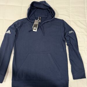 Adidas GL9579 Unisex Navy Blue A432 Fleece Hoodie Sweatshirt - M